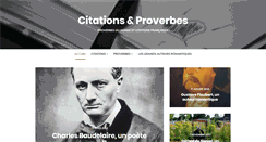 Desktop Screenshot of citation-proverbe.fr